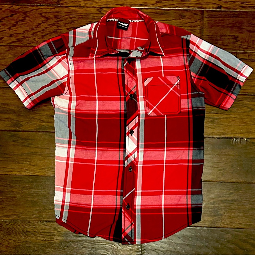 Tony Hawk button down dress shirt. Boys youth 10-12